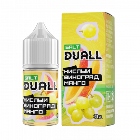 Жидкость Duall salt 30ml LIGHT 20mg (Кислый Виноград Манго, Light)