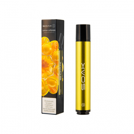 SOAK S 2500тяг (Lemon Lollipops (Лимонные леденцы), 2500 тяг)