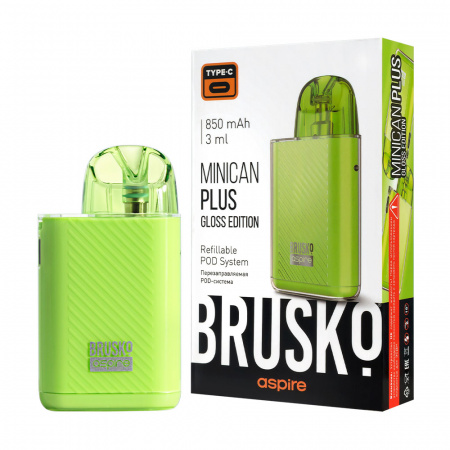 POD-система Brusko Minican Plus Gloss Edition (Зеленый)