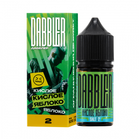 Жидкость Dabbler (chubby) 30ml 20mg (Кислое Яблоко, Light)