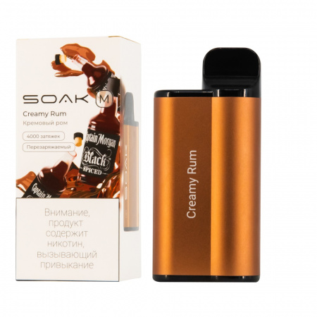 SOAK M 4000тяг (Creamy Rum (Кремовый ром), 4000 тяг)
