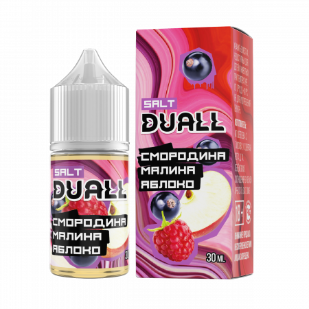 Жидкость Duall salt 30ml LIGHT 20mg (Смородина Малина Яблоко, Light)