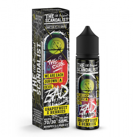 Жидкость The Scandalist 58ml 0mg (Bad Habits (Прохладный грейпфрутовый сок с ягодами))