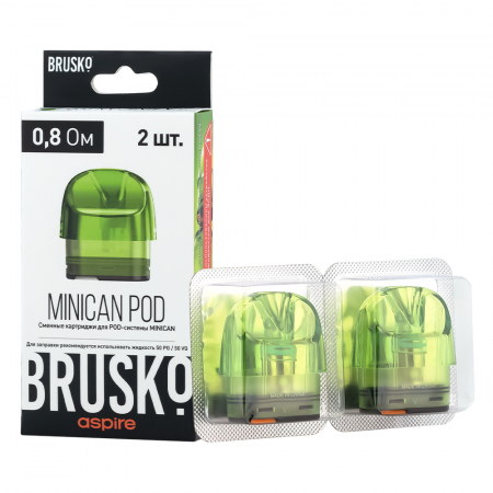 Картридж Brusko Minican 0.8ohm 3ml 1/1 (Зелёный)